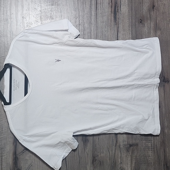 All Saints Brace Crew Tee In Optic White - Picture 3 of 8
